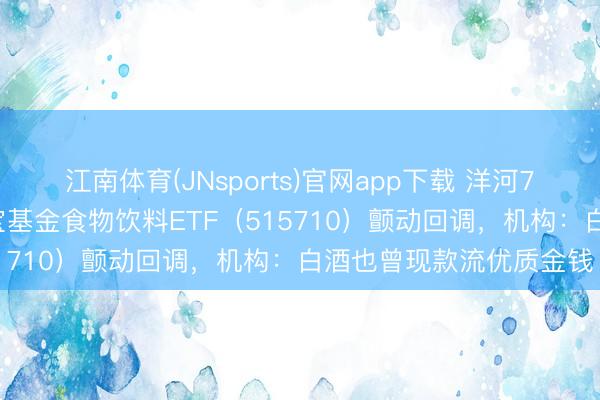 江南体育(JNsports)官网app下载 洋河74万吨基酒“撑腰”！华宝基金食物饮料ETF（515710）颤动回调，机构：白酒也曾现款流优质金钱