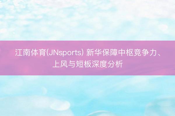 江南体育(JNsports) 新华保障中枢竞争力、上风与短板深度分析
